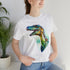 Stained Glass Velociraptor - Short Sleeve Tee